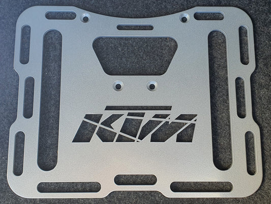 KTM 950 / 990 Adventure Luggage Rack Plate - Large 380x300x8mm (Optional Precision Cut Rubber Mat Available)