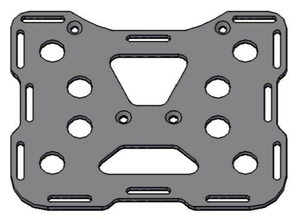 KTM 950 / 990 Adventure Luggage Rack Plate - Medium 300x245x6mm