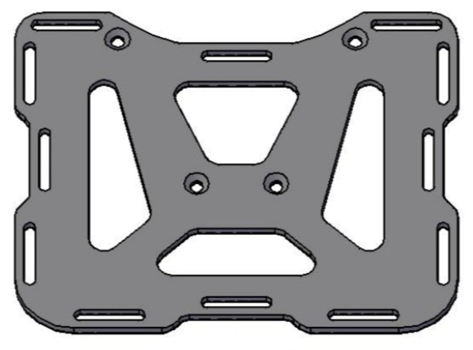KTM 950 / 990 Adventure Luggage Rack Plate - Medium 300x245x6mm