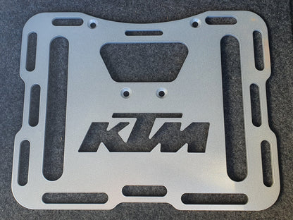 KTM 950 / 990 Adventure Luggage Rack Plate - Large 380x300x8mm (Optional Precision Cut Rubber Mat Available)