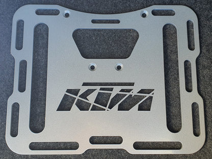 KTM 950 / 990 Adventure Luggage Rack Plate - Large 380x300x8mm (Optional Precision Cut Rubber Mat Available)