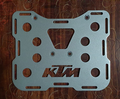 KTM 950 / 990 Adventure Luggage Rack Plate - Medium 300x245x6mm (Optional Precision Cut Rubber Mat Available)