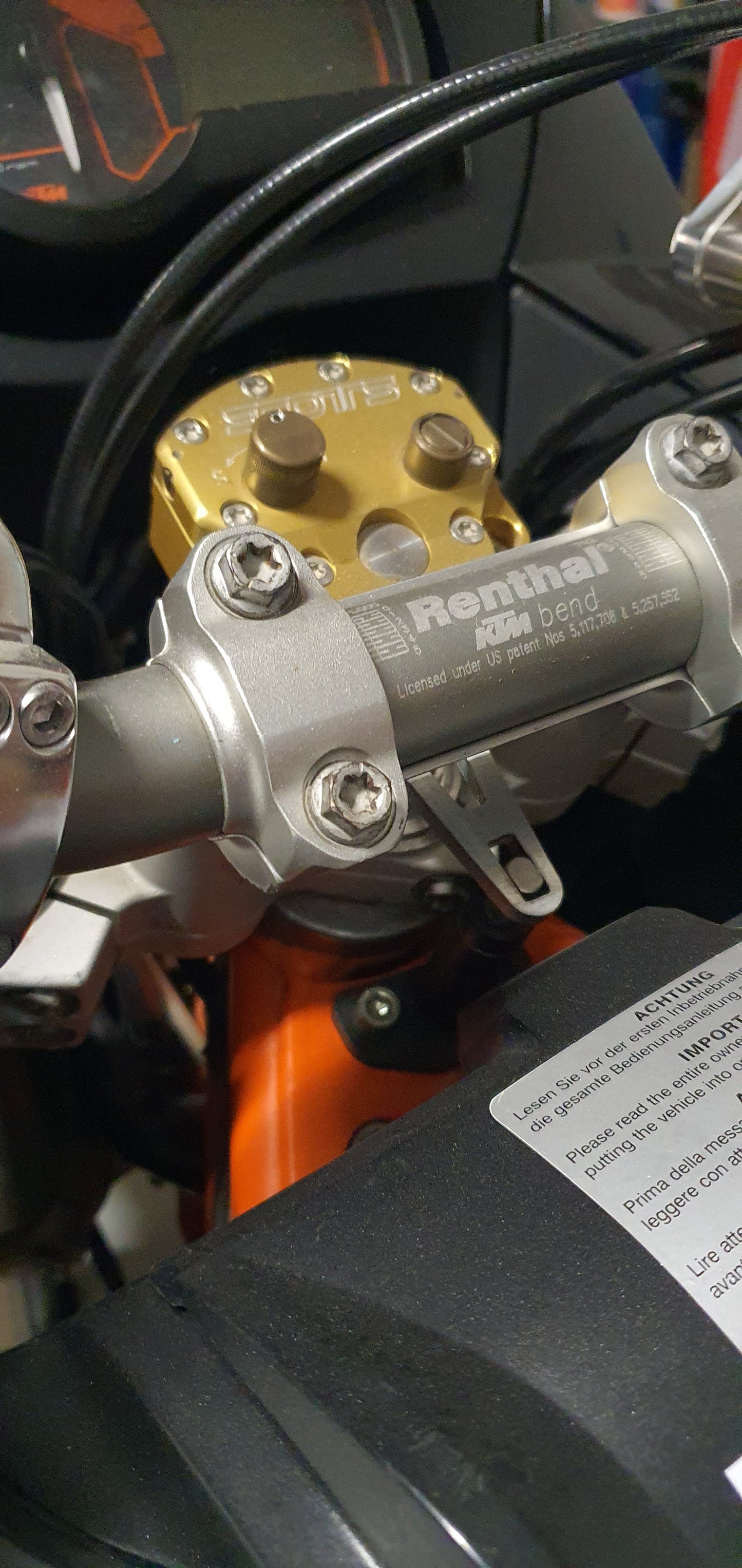 KTM 950 / 990 Adventure Steering Damper Mounting Kit