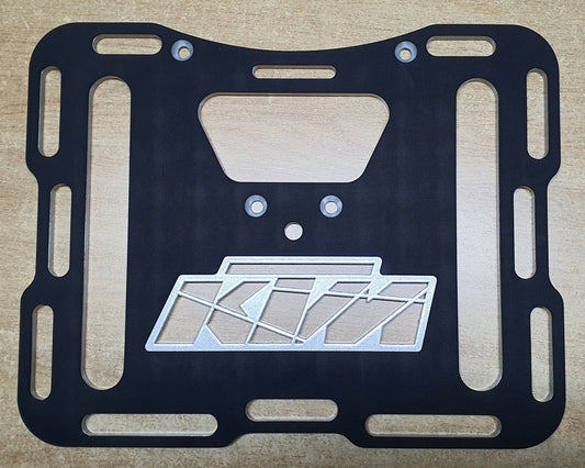 KTM 950 / 990 Adventure Luggage Rack Plate - Large 380x300x8mm (Optional precision cut rubber mat available)
