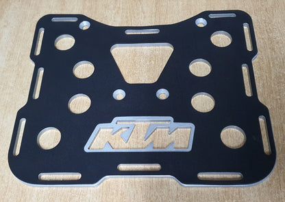 KTM 950 / 990 Adventure Luggage Rack Plate - Medium 300x245x6mm (Optional Precision Cut Rubber Mat Available)