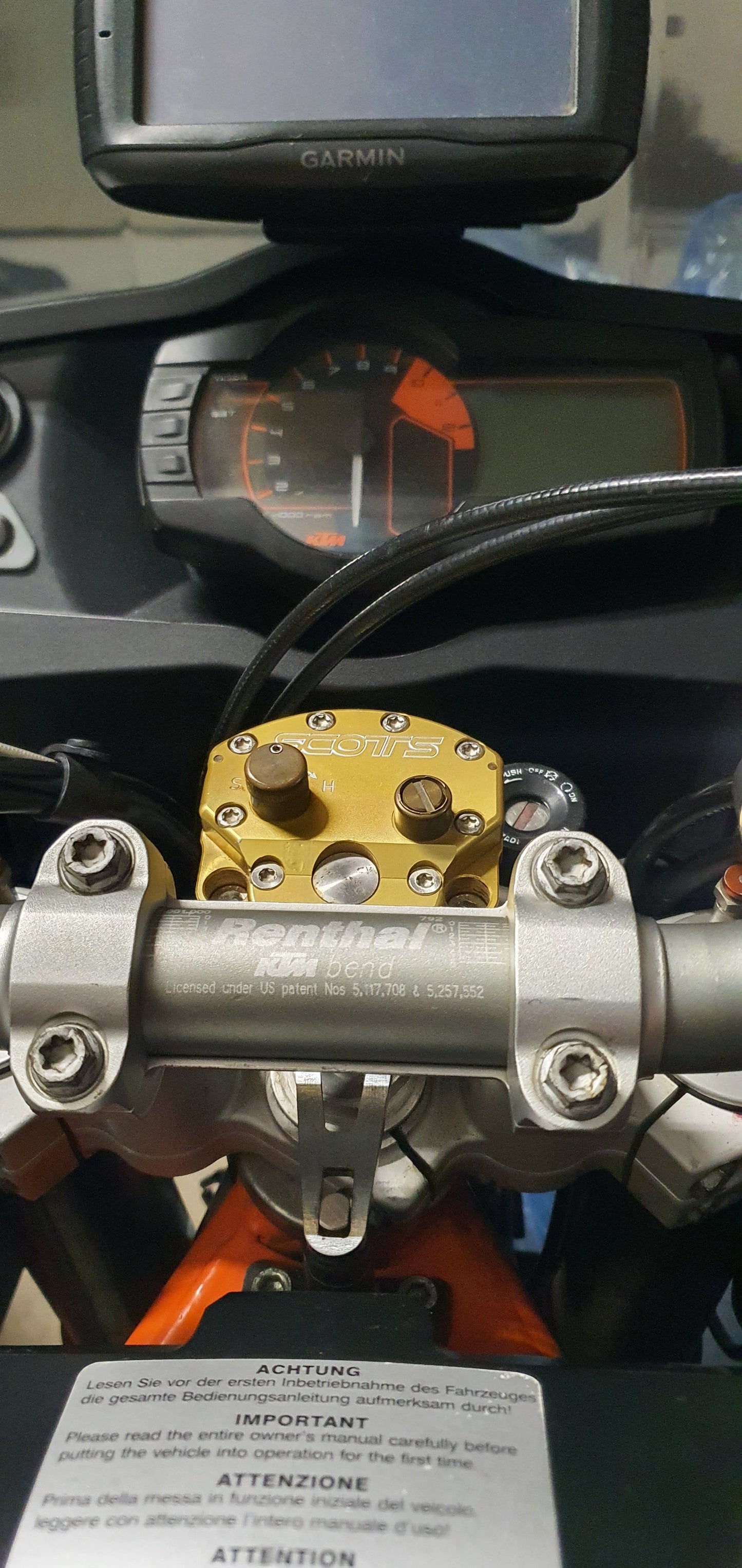 KTM 950 / 990 Adventure Steering Damper Mounting Kit